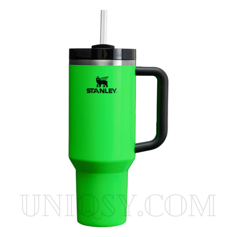 Stanley Tumbler with Handle & Straw Lid - Stainless Steel, Vacuum Insulated, Thermal Iced Travel Mug (40 OZ)