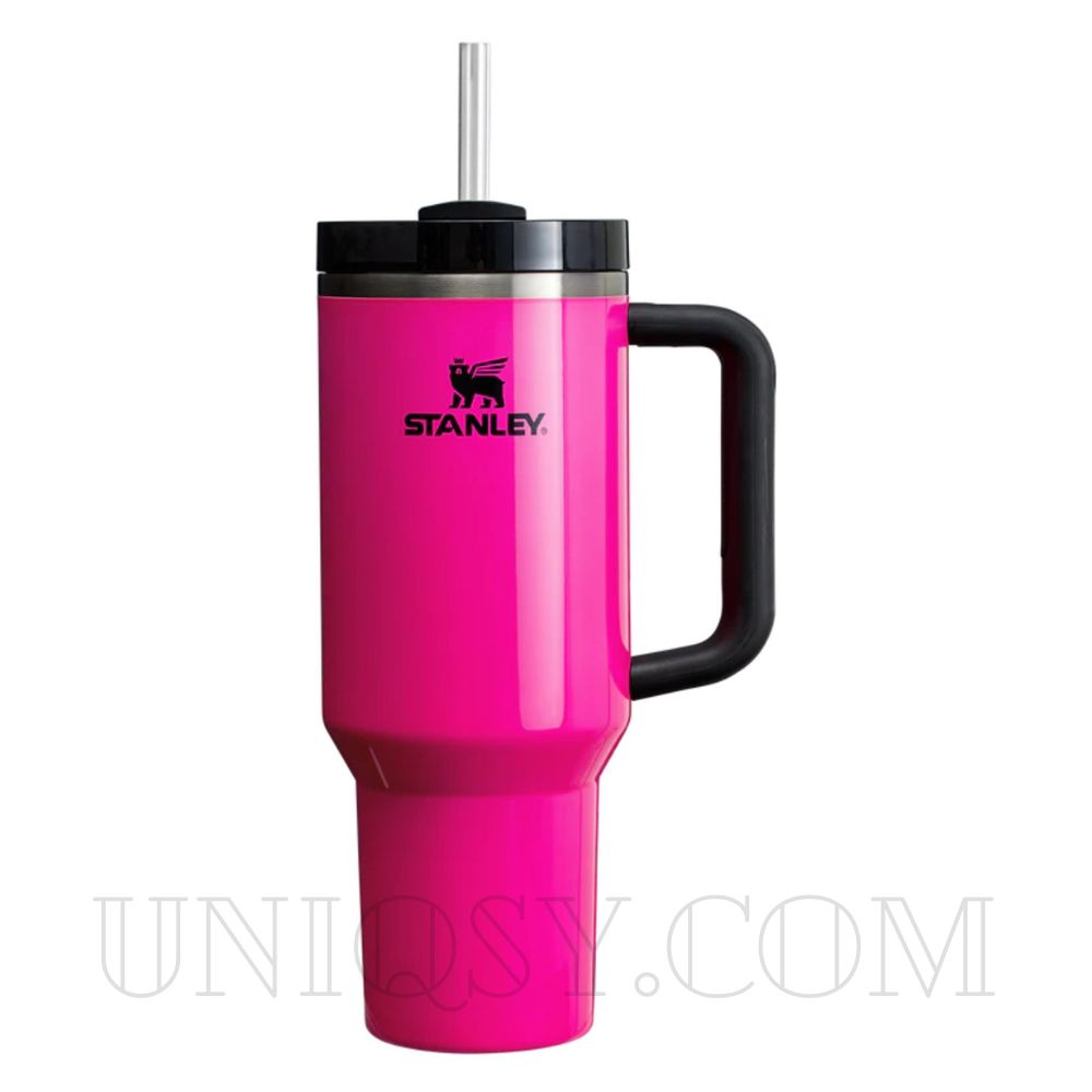 Stanley Tumbler with Handle & Straw Lid - Stainless Steel, Vacuum Insulated, Thermal Iced Travel Mug (40 OZ)